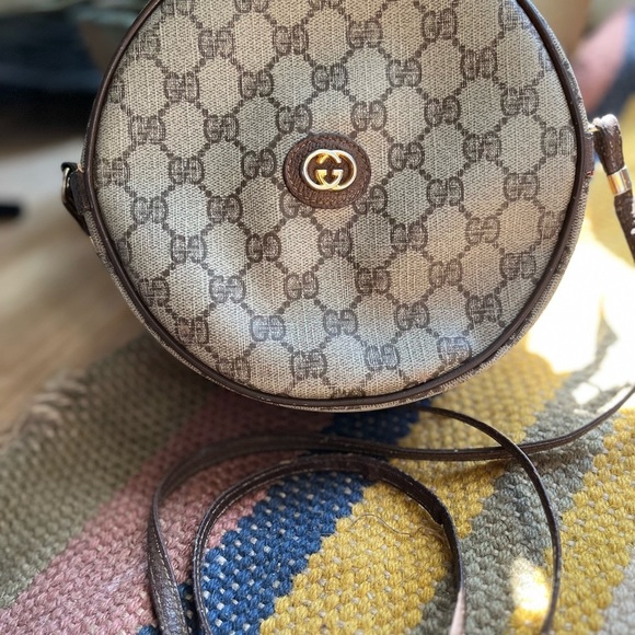 Very RARE Vintage GUCCI Canteen Crossbody Bag Monogram GG - Picture 3 of 11